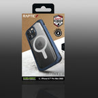 Raptic Secure built MagSafe dėklas iPhone 14 Pro Max – mėlynas