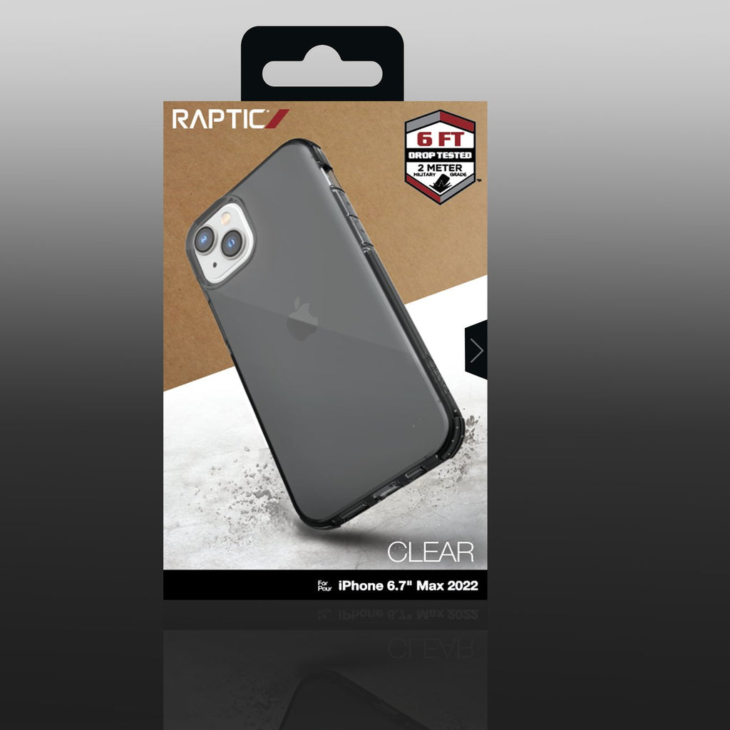 Raptic Clear MagSafe dėklas iPhone 14 Plus – pilkas