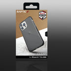 Raptic Clear dėklas iPhone 14 Pro su MagSafe – pilkas