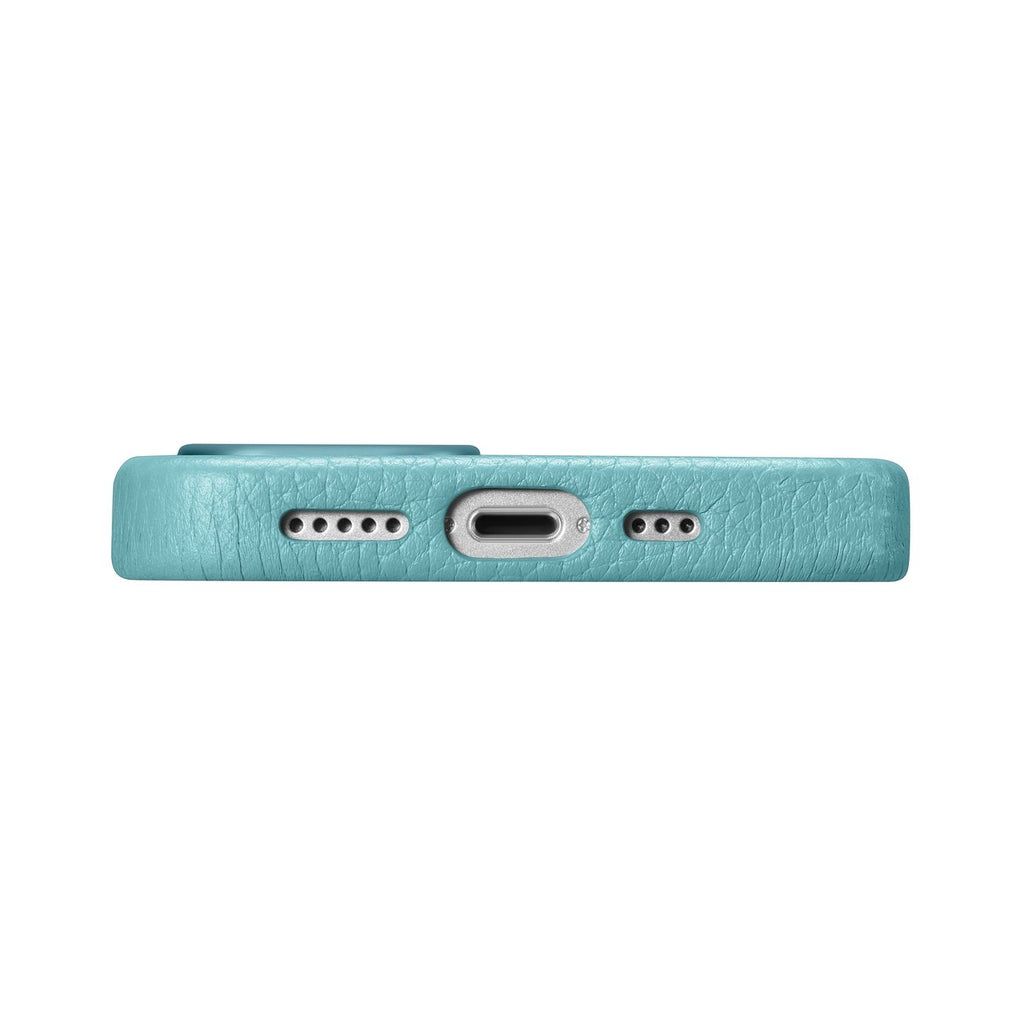 iCarer Litchi odinis MagSafe dėklas iPhone 14 – žalias
