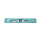 iCarer Litchi odinis MagSafe dėklas iPhone 14 – žalias