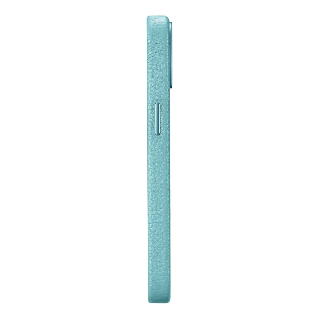 iCarer Litchi odinis MagSafe dėklas iPhone 14 – žalias