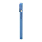 iCarer Litchi Premium Leather MagSafe dėklas iPhone 14 Plus – šviesiai mėlynas