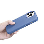 iCarer odinis MagSafe dėklas iPhone 14 Pro Max – mėlynas
