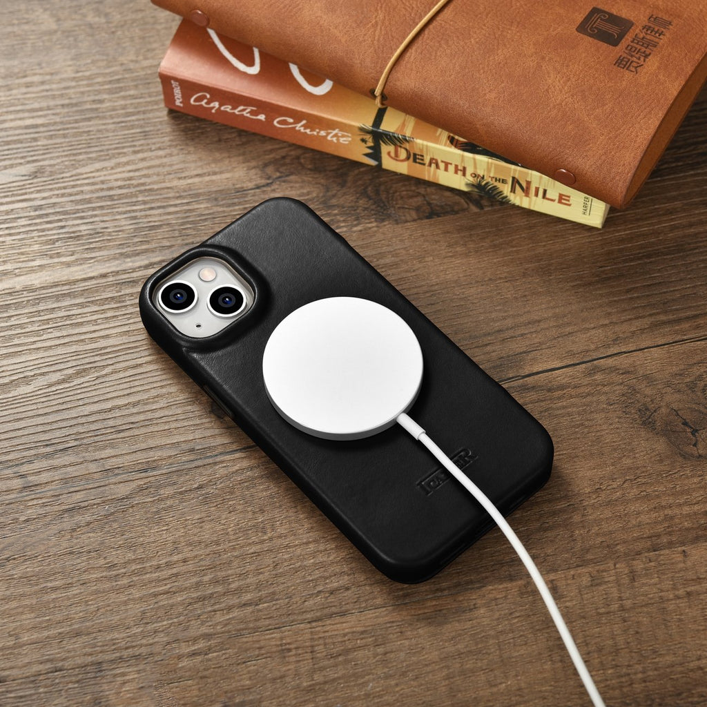 iCarer odinis MagSafe dėklas iPhone 14 Plus – juodas