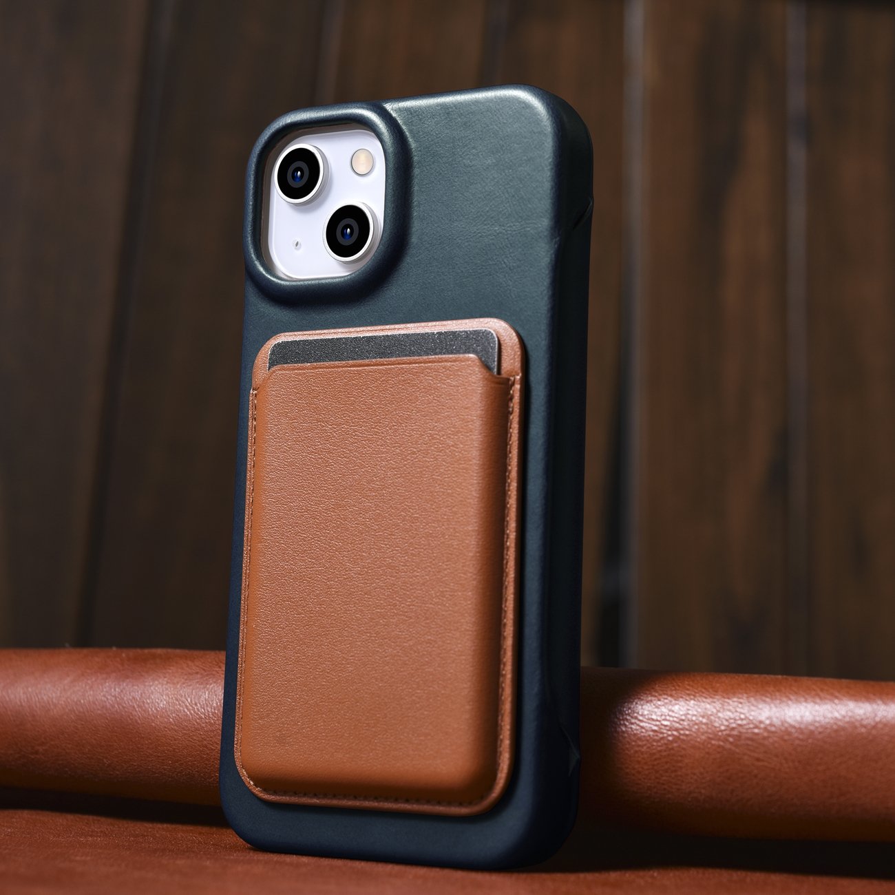 iCarer odinis MagSafe dėklas iPhone 14 Plus – mėlynas