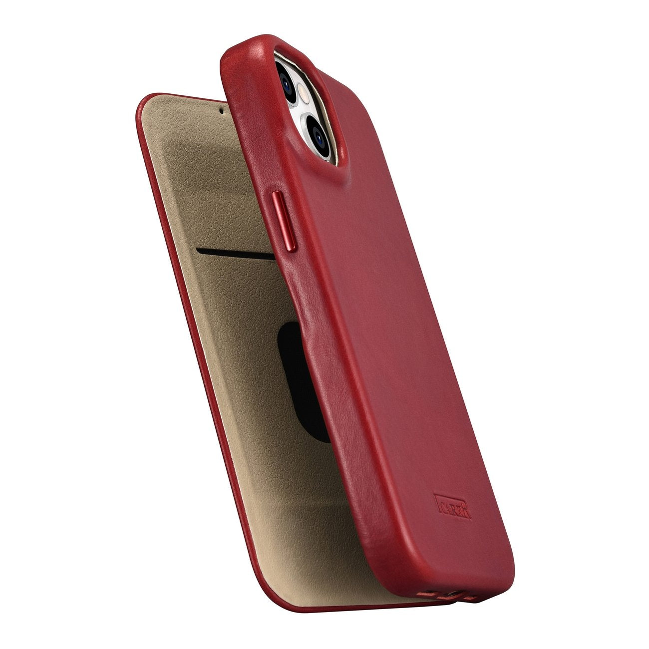 iCarer odinis MagSafe dėklas iPhone 14 Plus – raudonas
