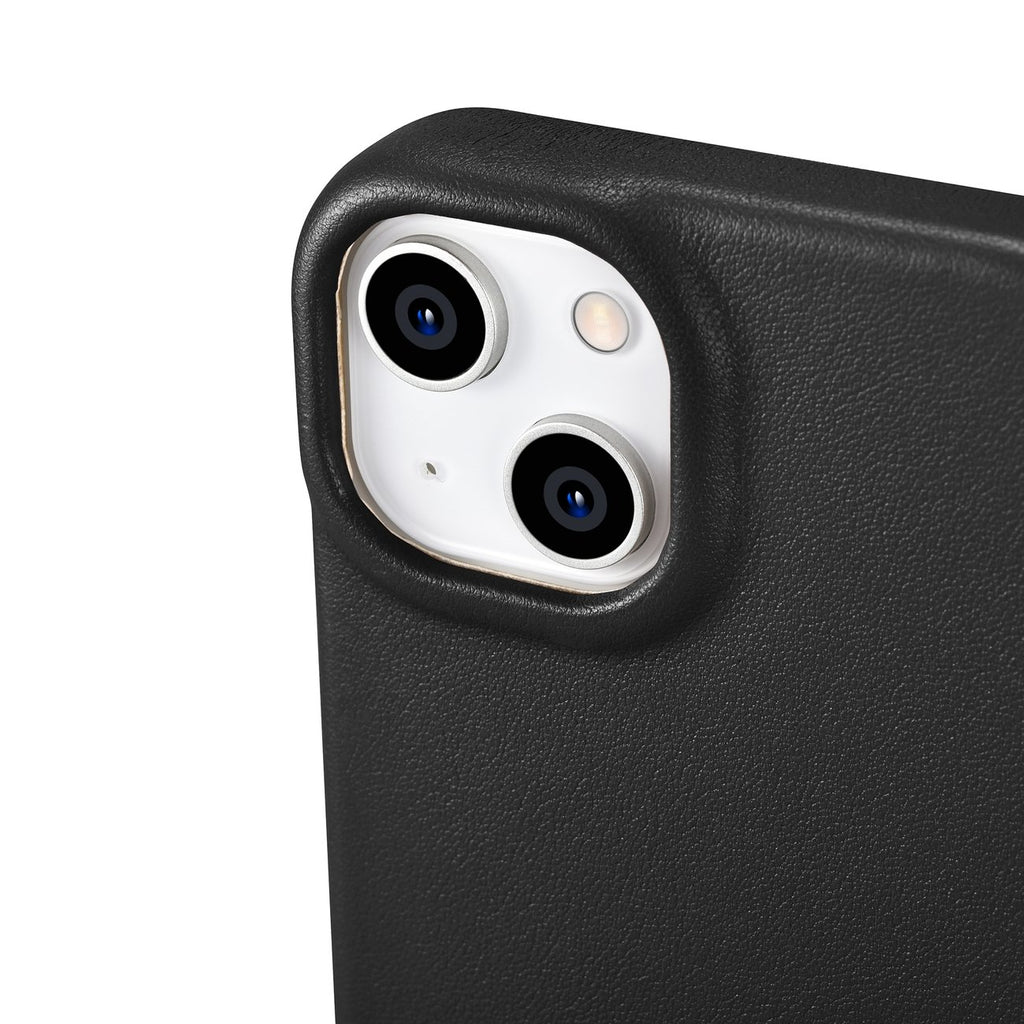 iCarer odinis atverčiamas MagSafe dėklas iPhone 14 Plus – juodas