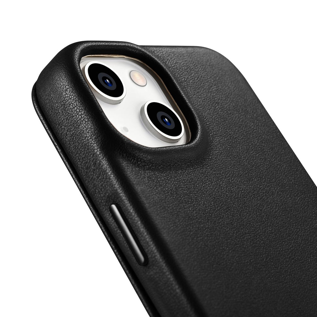 iCarer odinis atverčiamas MagSafe dėklas iPhone 14 Plus – juodas