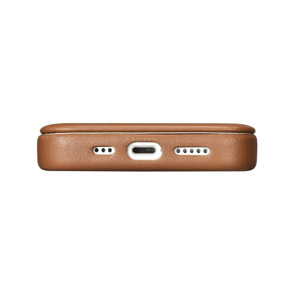 iCarer odinis MagSafe dėklas iPhone 14 Plus – rudas