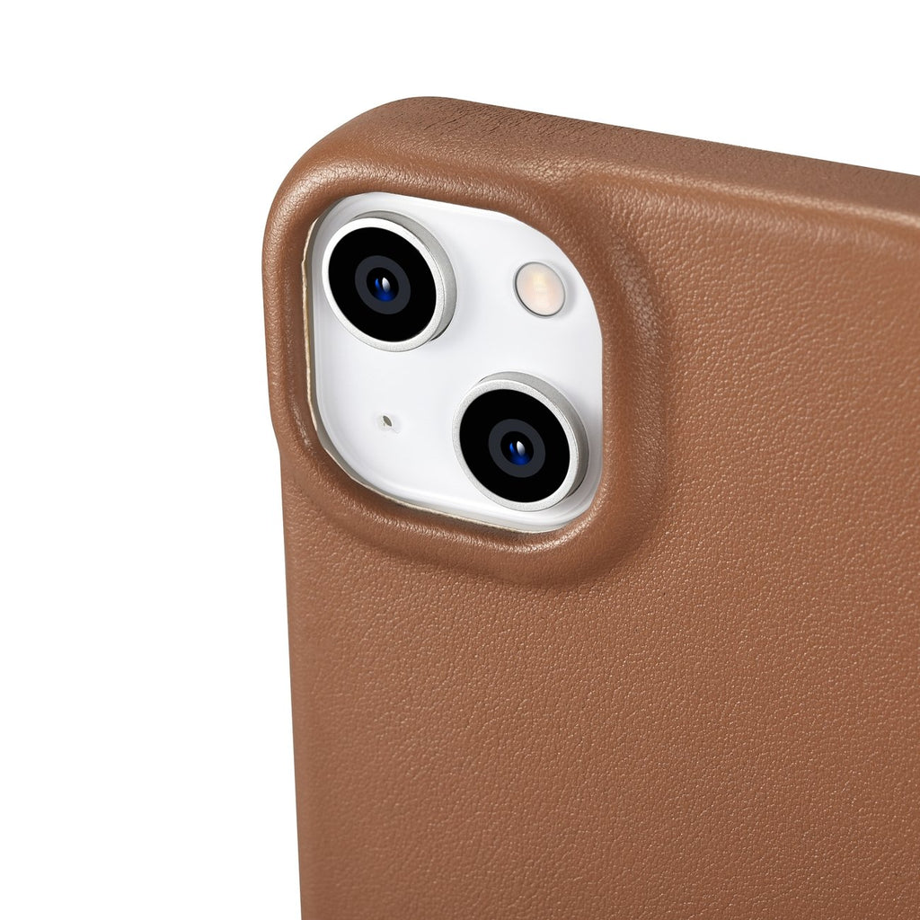 iCarer odinis MagSafe dėklas iPhone 14 Plus – rudas