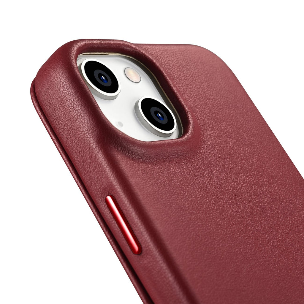iCarer odinis MagSafe dėklas iPhone 14 Plus – raudonas