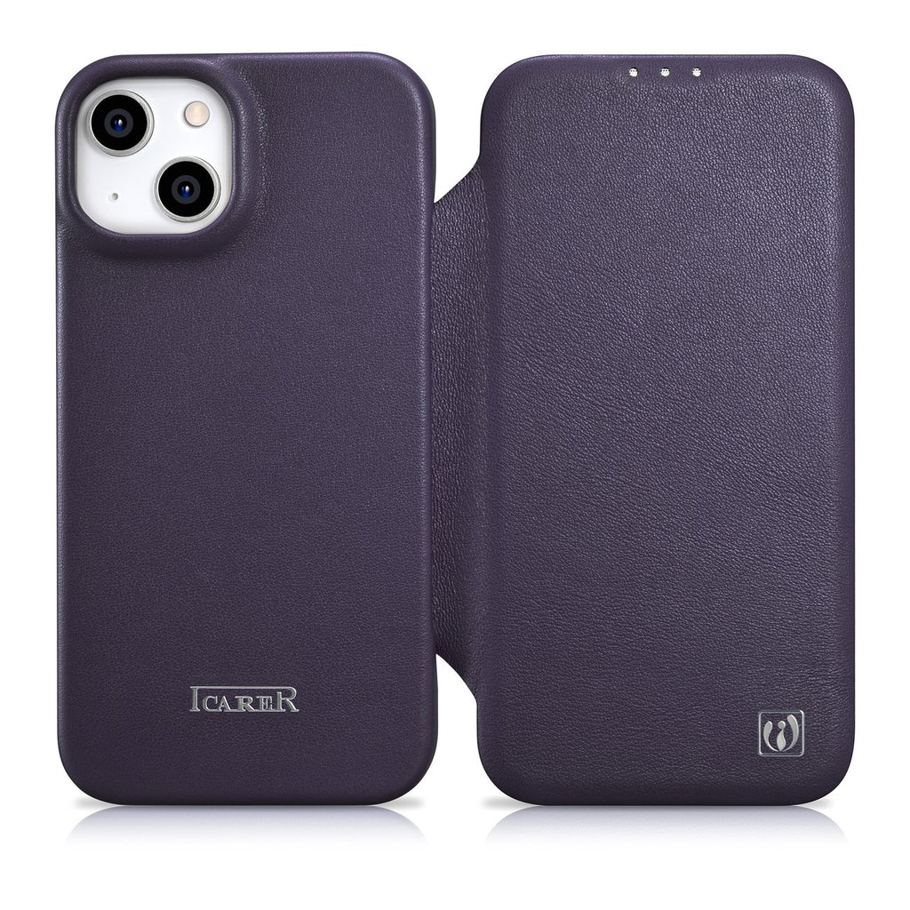 iCarer odinis MagSafe dėklas iPhone 14 Plus – violetinis