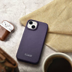 iCarer odinis MagSafe dėklas iPhone 14 Plus – violetinis