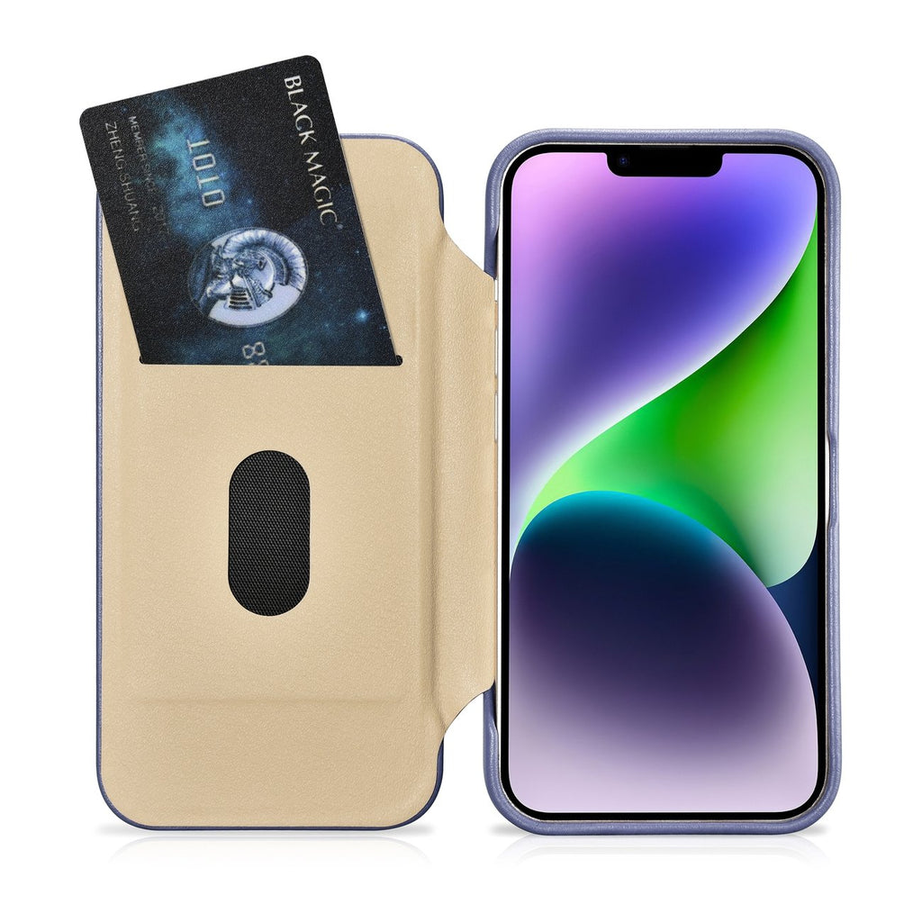 iCarer odinis MagSafe dėklas iPhone 14 Plus – violetinis
