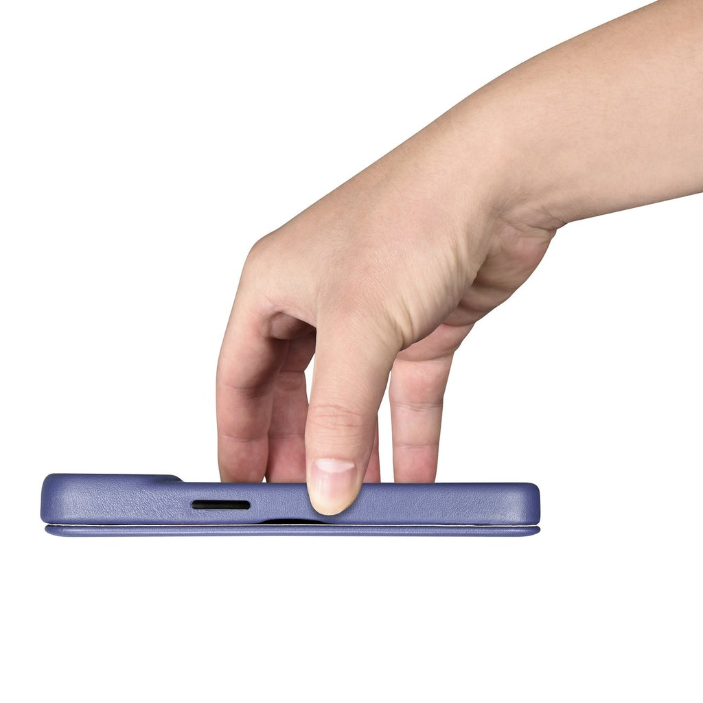 iCarer odinis MagSafe dėklas iPhone 14 Plus – violetinis