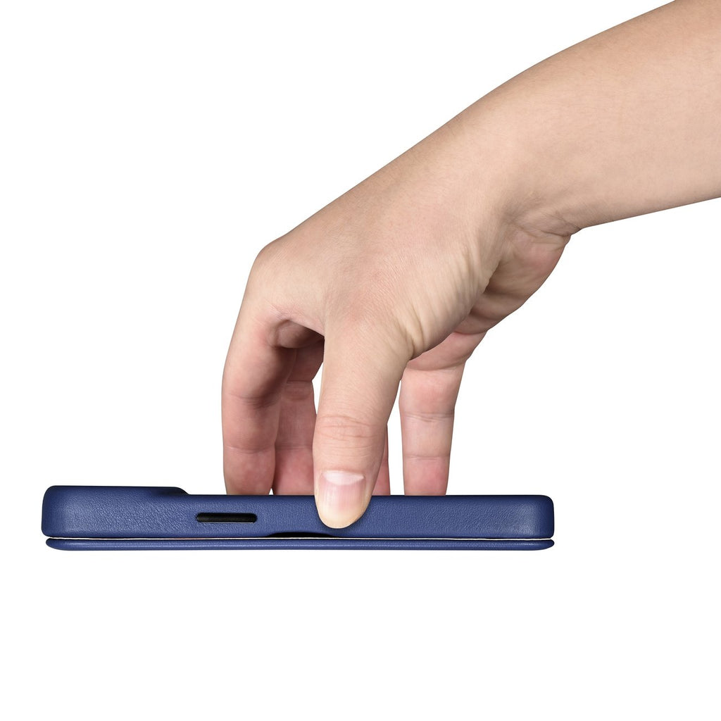 iCarer odinis MagSafe dėklas iPhone 14 Plus – mėlynas