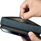iCarer odinis dėklas iPhone 14 Pro su RFID – mėlynas