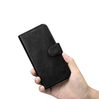 iCarer odinis dėklas iPhone 14 Plus 2in1 su RFID – juodas