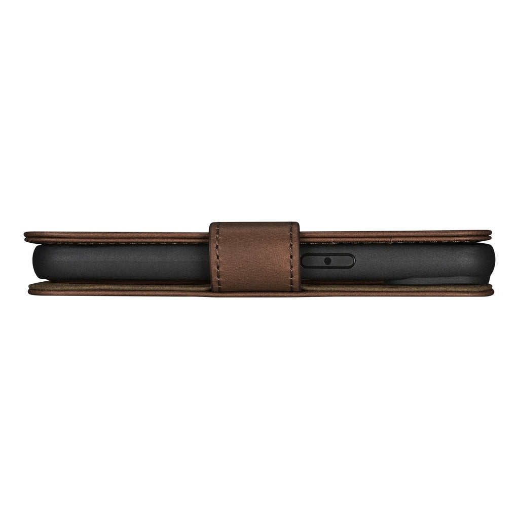 iCarer odinis Anti‑RFID dėklas iPhone 14 Plus – rudas