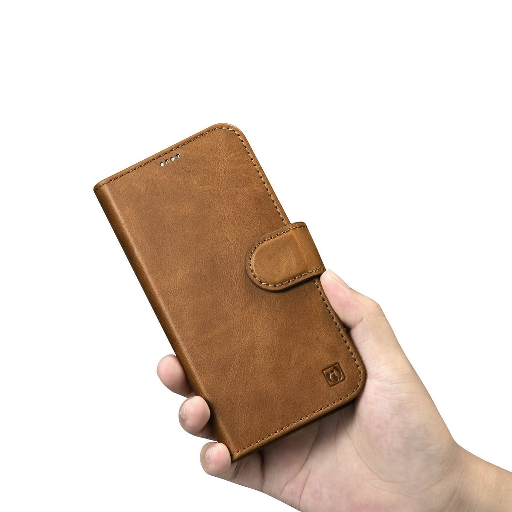 iCarer odinis 2in1 dėklas iPhone 14 Plus – rudas, RFID