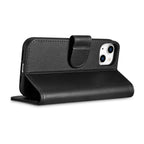 iCarer 2in1 odinis dėklas-piniginė iPhone 14 Plus su Anti-RFID – juodas