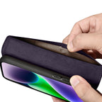iCarer odinis Anti-RFID dėklas iPhone 14 Plus – violetinis