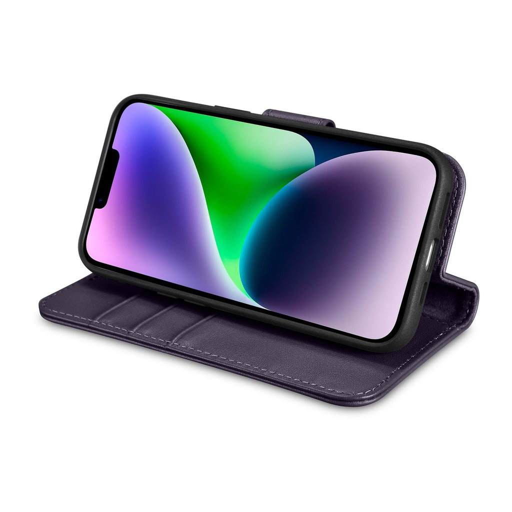 iCarer odinis Anti-RFID dėklas iPhone 14 Plus – violetinis
