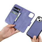 iCarer odinis anti-RFID dėklas iPhone 14 Plus – violetinis