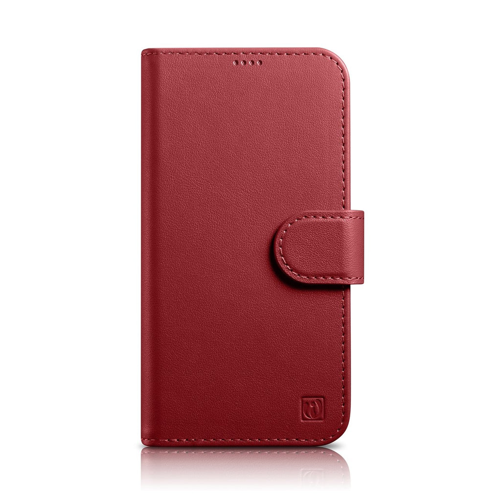 iCarer odinis 2in1 RFID dėklas iPhone 14 Pro Max – raudonas