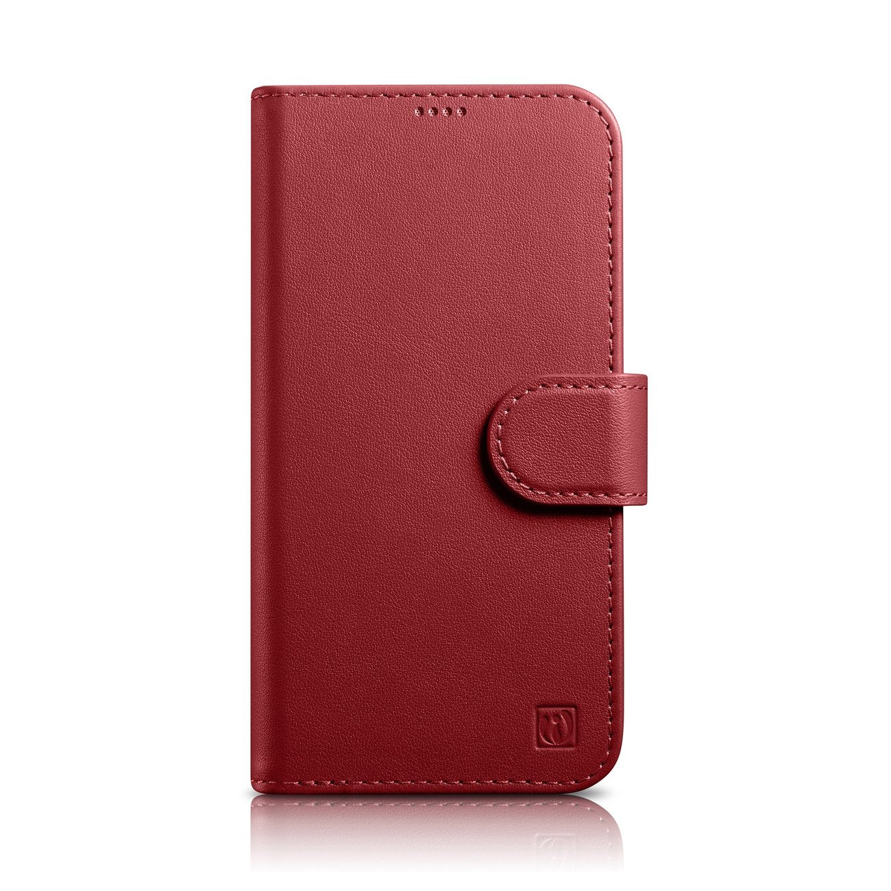 iCarer odinis 2in1 RFID dėklas iPhone 14 Pro Max – raudonas