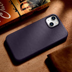 iCarer odinis MagSafe dėklas iPhone 14 Plus – tamsiai violetinis