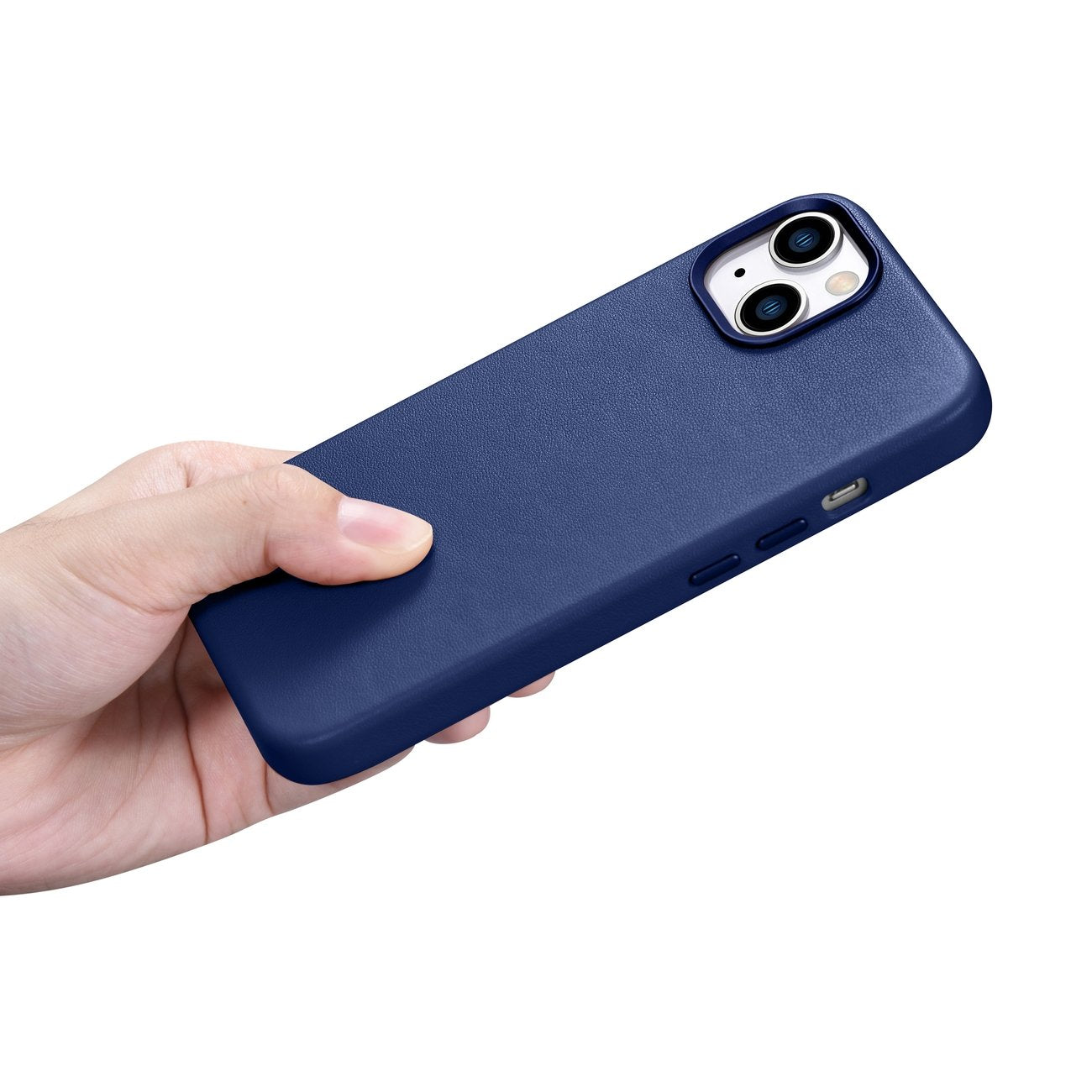 iCarer odinis MagSafe dėklas iPhone 14 Plus – mėlynas