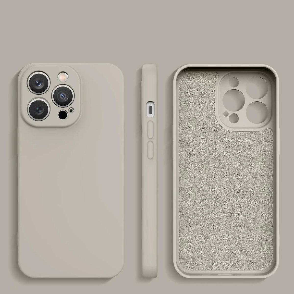 Silikoninis dėklas iPhone 14 Plus – smėlio