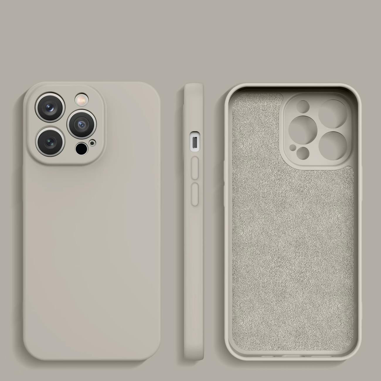 Silikoninis dėklas iPhone 14 Plus – smėlio