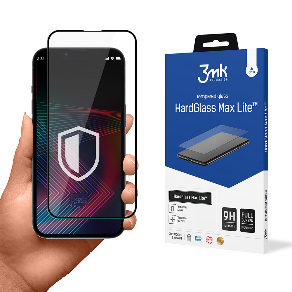 Grūdintas stiklas skirtas iPhone 14 Pro 9H iš 3mk HardGlass Lite serijos -- iPhone 14 Pro