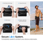 Spigen Aqua Shield A621 vandeniui atspari juosmens rankinė + dėklas – juoda -- Cell phone cases and covers