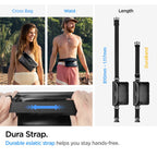 Spigen Aqua Shield A621 vandeniui atspari juosmens rankinė + dėklas – juoda -- Cell phone cases and covers