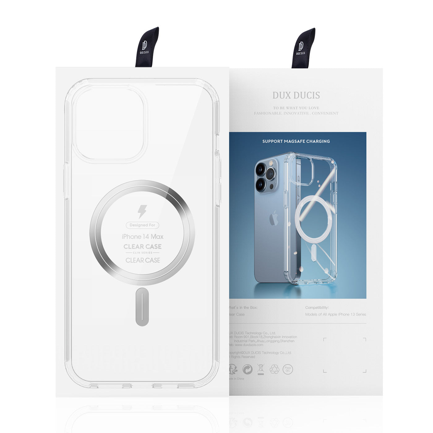 MagSafe skaidrus dėklas iPhone 14 Plus