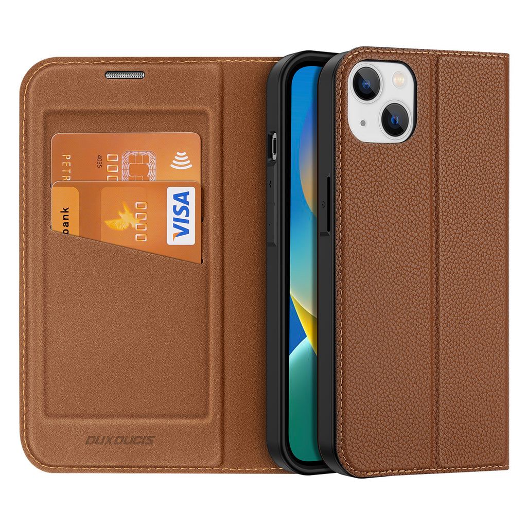 Dux Ducis Skin X2 dėklas iPhone 14 Plus – rudas