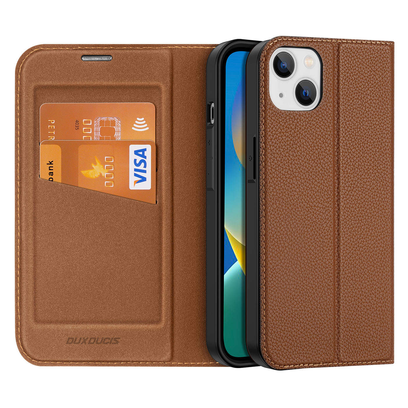Dux Ducis Skin X2 dėklas iPhone 14 Plus – rudas