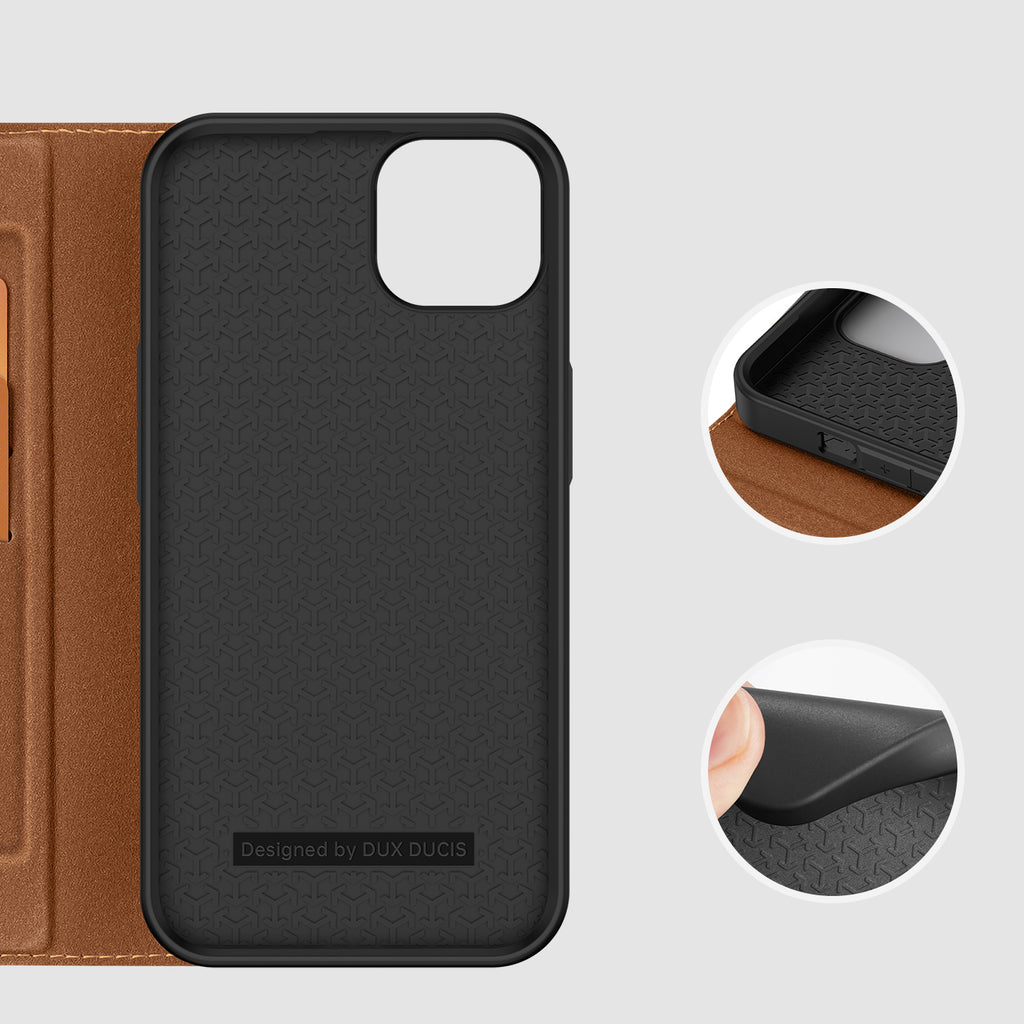 Dux Ducis Skin X2 dėklas iPhone 14 Plus – rudas