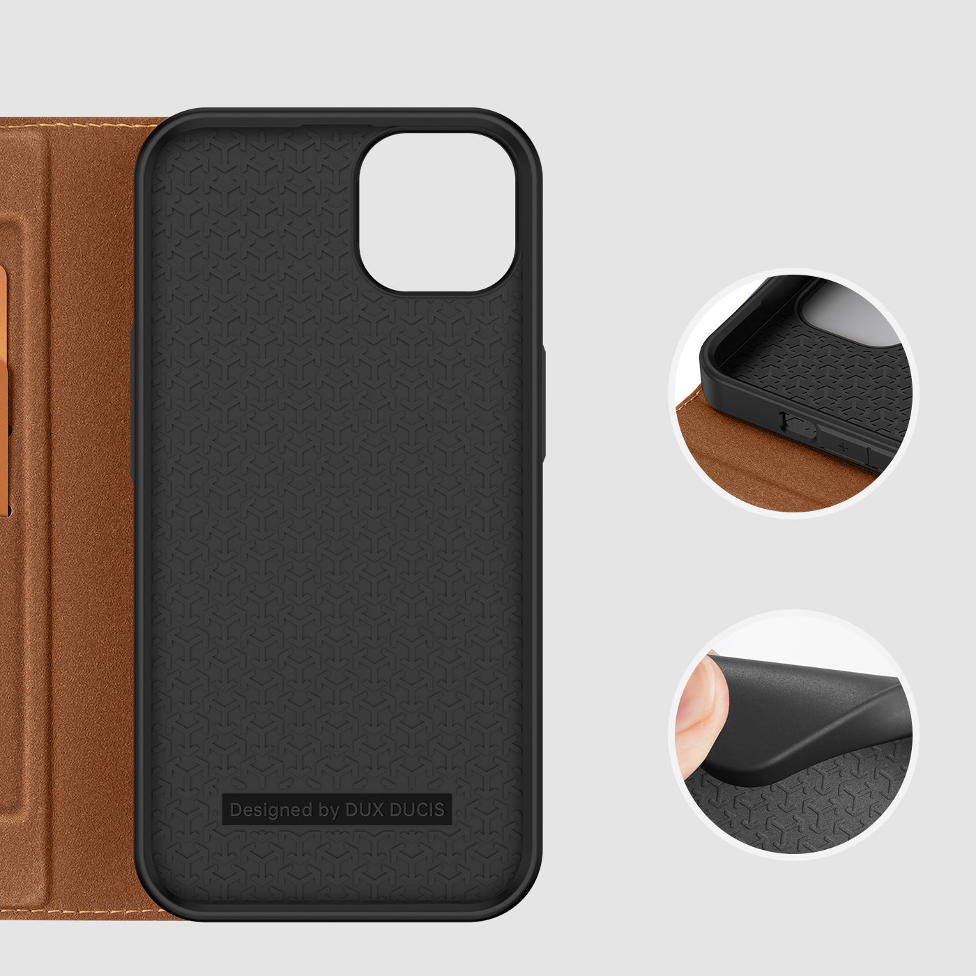 Dux Ducis Skin X2 dėklas iPhone 14 Plus – rudas