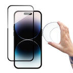Wozinsky grūdintas stiklas iPhone 14 Pro – juodas rėmelis