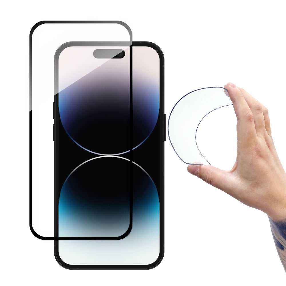 Wozinsky grūdintas stiklas iPhone 14 Pro – juodas rėmelis