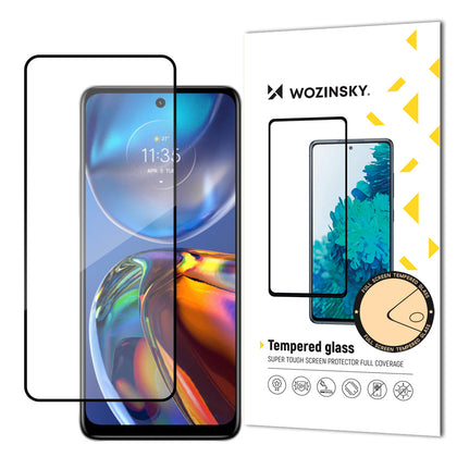 Wozinsky Super patvarus, pilnai klijais grūdintas stiklas viso ekrano With Frame Dėklas, tinkamas Motorola Moto E32...