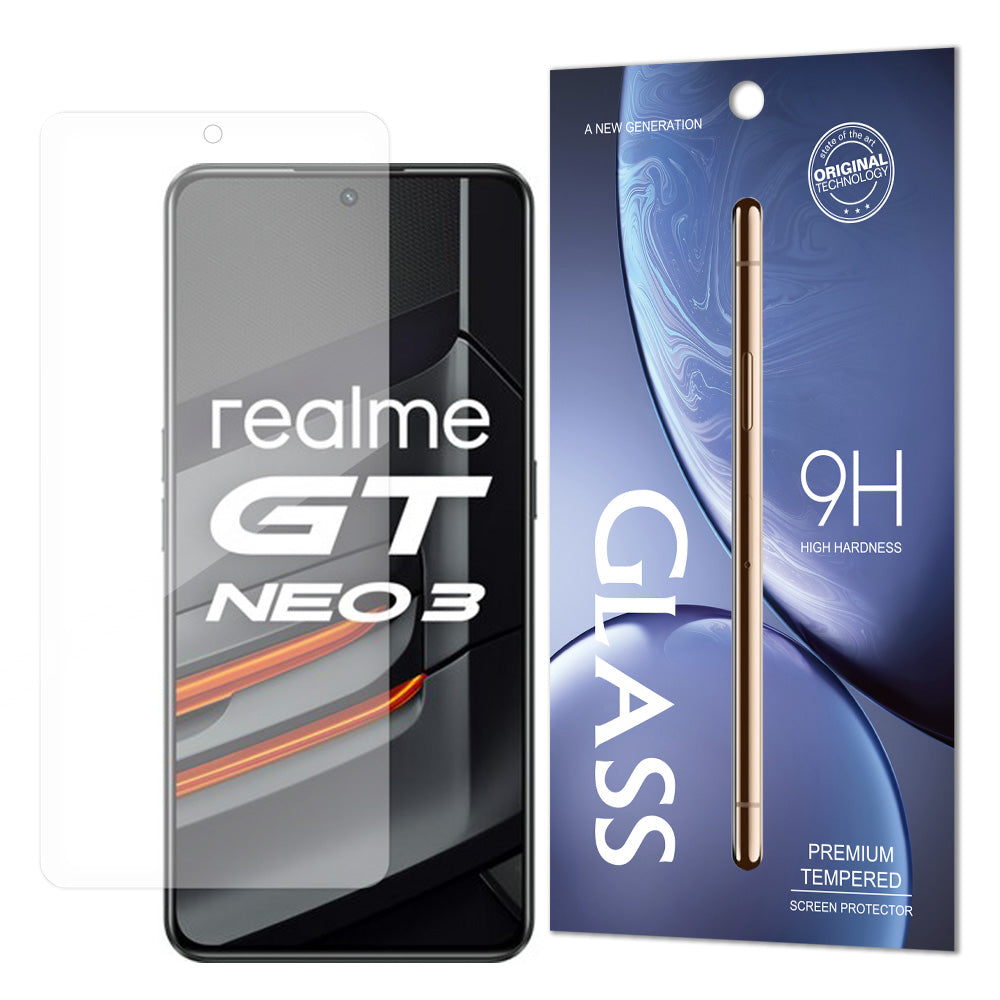Grūdintas stiklas Realme GT Neo 3 (9H), pakuotė – vokas -- Realme GT Neo 3