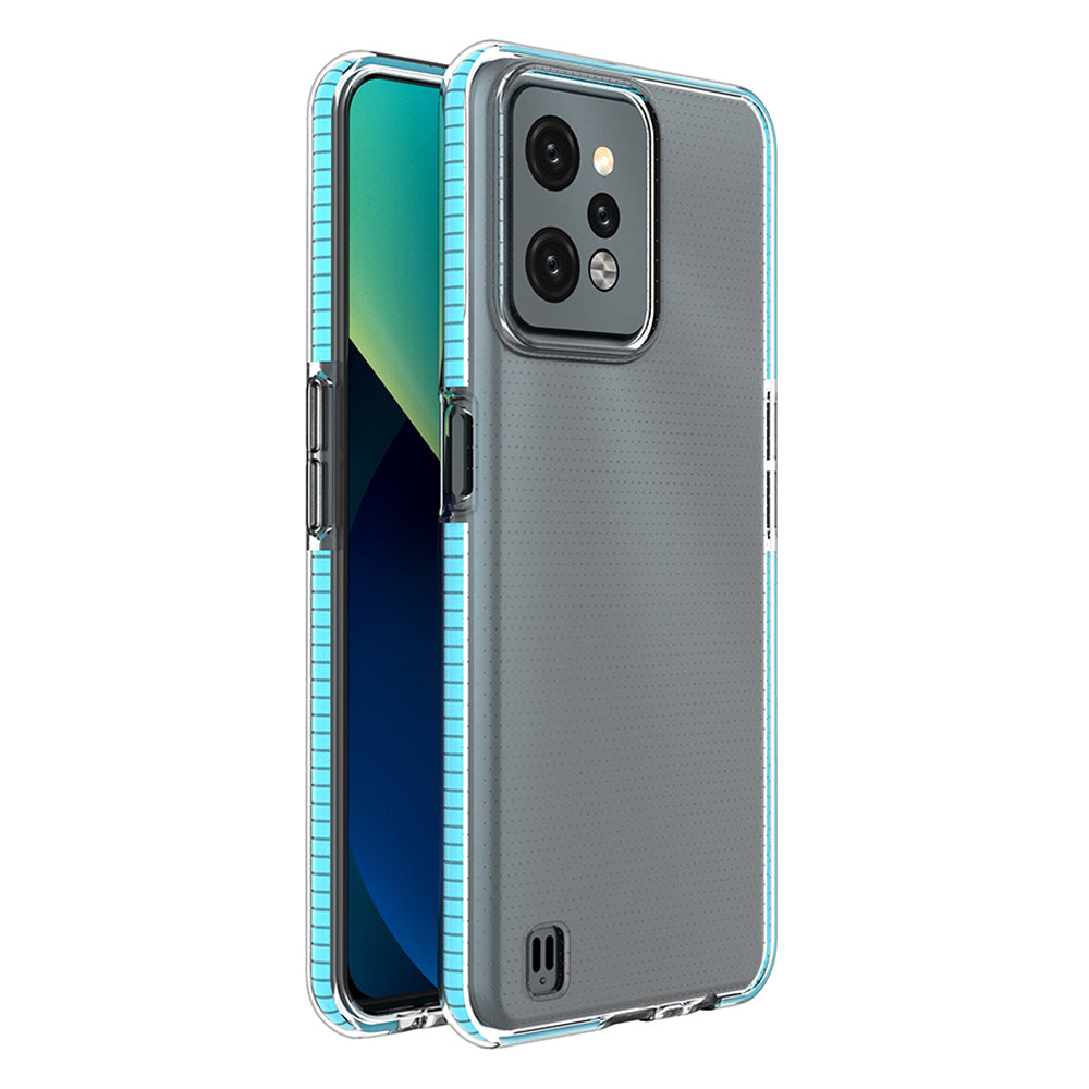 Silikoninis dėklas Realme C31 su rėmeliu – šviesiai mėlynas -- Realme C31