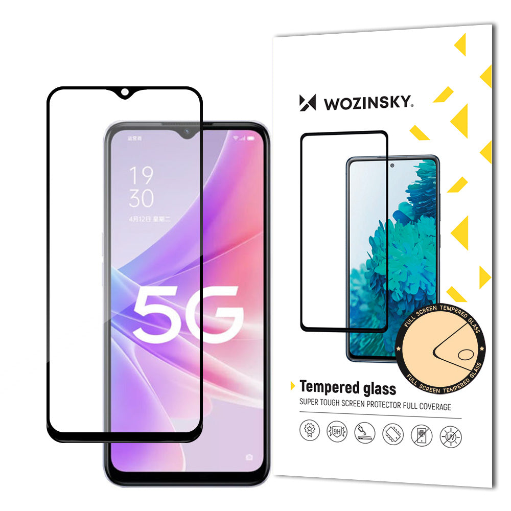 Wozinsky grūdintas stiklas Realme Narzo 50 – juodas -- Realme Narzo 50
