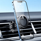 Joyroom daugiafunkcis magnetinis automobilinis laikiklis su žiedu telefonui juodas (JR-ZS294)